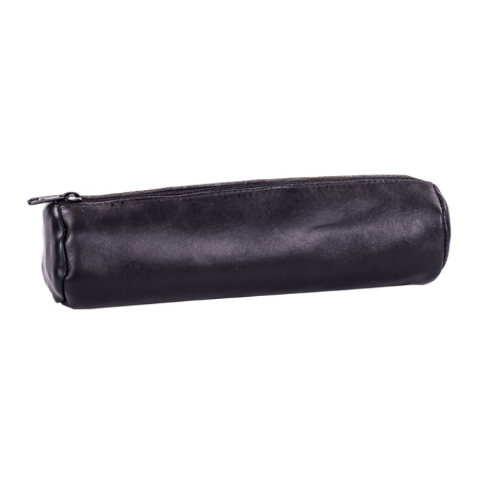 Pennenetui Oxford 22x6cm leer rond zwart