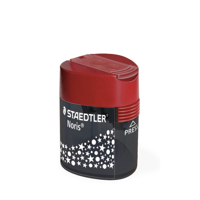 Puntenslijper Staedtler Noris 2gaats grijs/rood