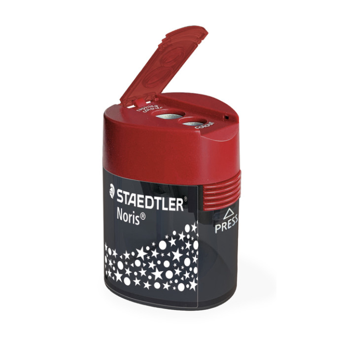 Puntenslijper Staedtler Noris 2gaats grijs/rood