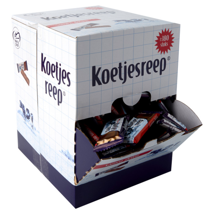 Chocolade Koetjesreep mini circa 180 stuks