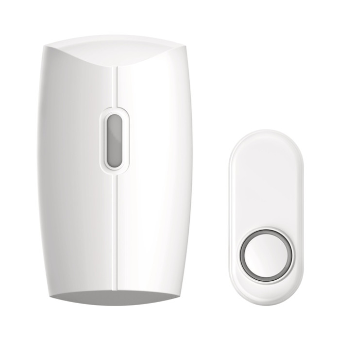 Stekkerdeurbelset KlikAanKlikUit ACDB-8000AC wit