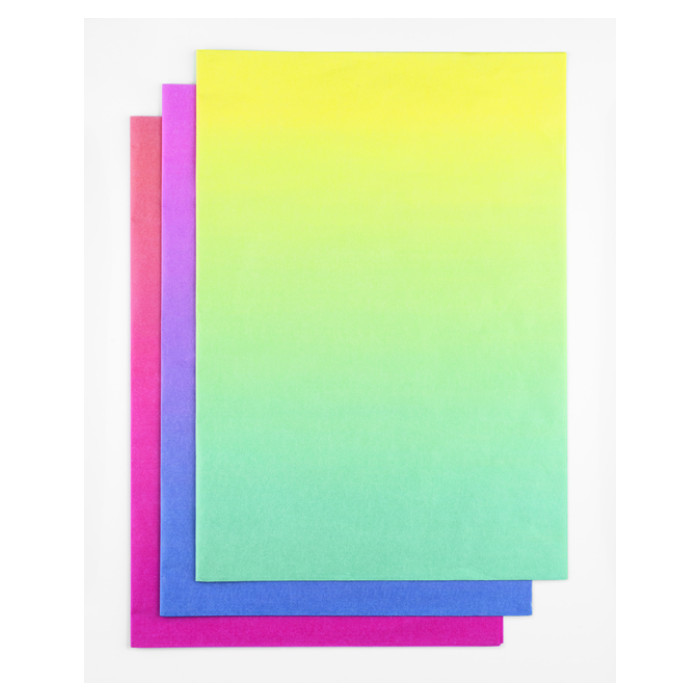 Zijdevloeipapier Folia Gradient 50x70cm 20gr 30 vel