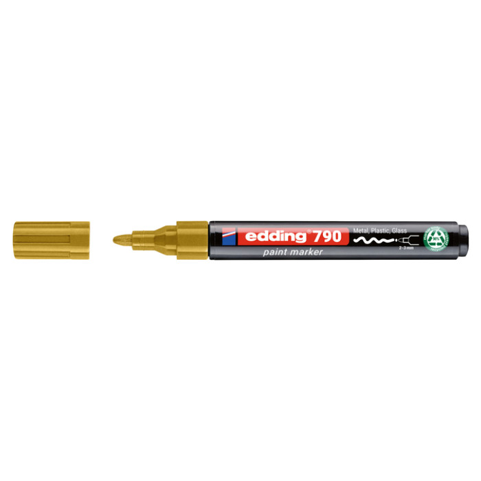 Paintmarker edding 790 PCR op alcoholbasis 2-3mm goud