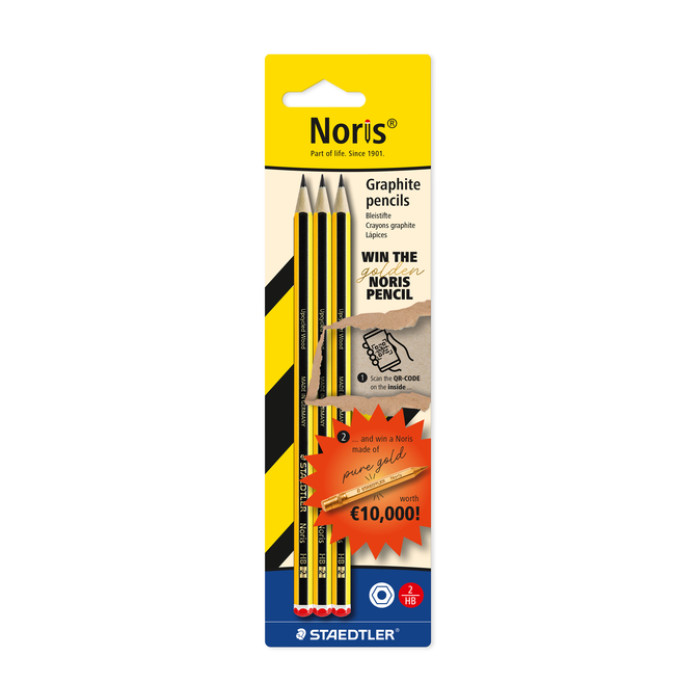 Potlood Staedtler Noris 3xHB find the golden Noris