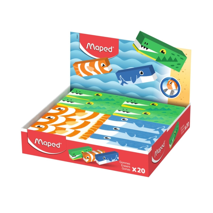 Gum Maped Animals display à 20 stuks assorti