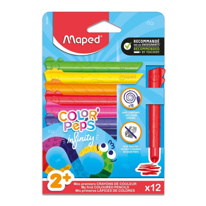 Kleurpotlood Maped Color'Peps Infinity set à 12 kleuren