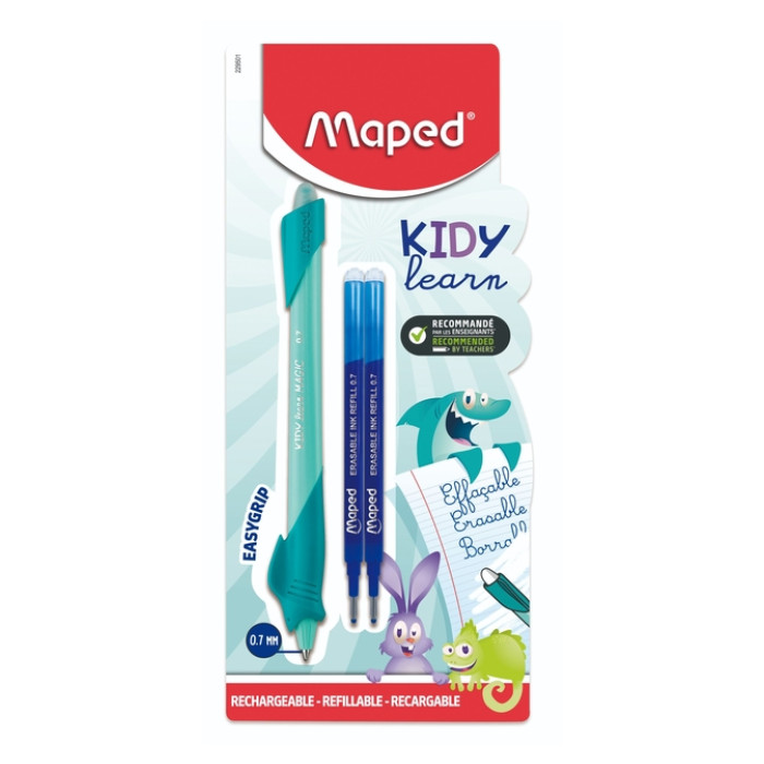 Oefenpen Maped Kidy Learn Magic uitwisbaar met 2 vullingen assorti