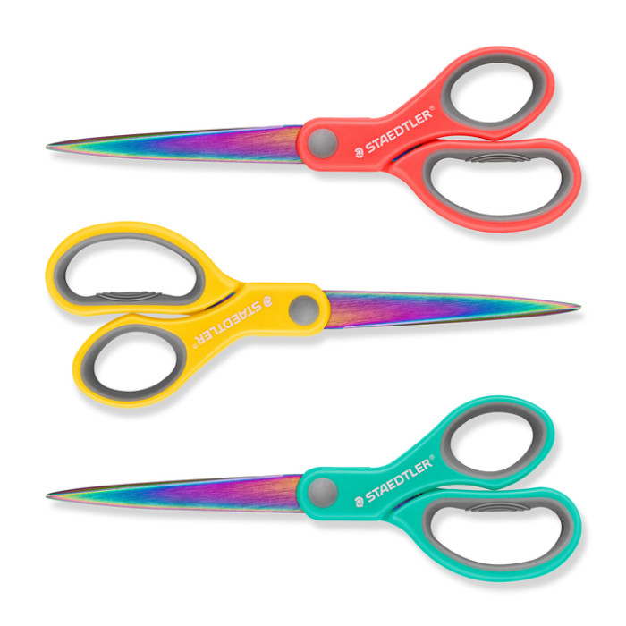 Schaar Staedtler Norix 21cm 3 kleuren assorti