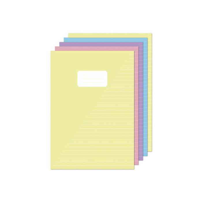 Schrift Kangaro A4 lijn 160 pagina's 60gr pastel assorti pak à 5 stuks