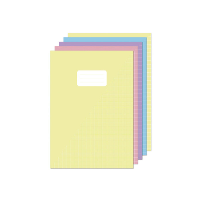 Schrift Kangaro A4 ruit 10mm 160 pagina's 60gr pastel assorti 5 stuks
