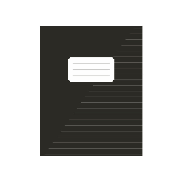 Schrift Kangaro A5 lijn 160 pagina's 60gr zwart pak à 10 stuks