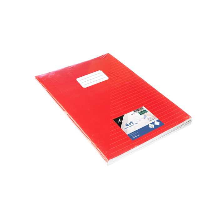 Schrift Kangaro A4 lijn 160 pagina's  60gr assorti pak à 5 stuks