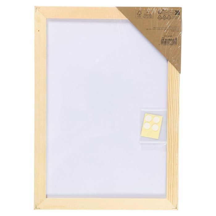 Canvaspaneel Creativ Company met lijst A4 wit