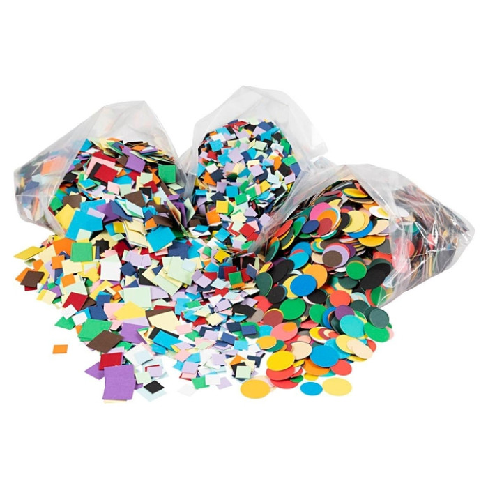 Mozaiekvormen Creativ Company cirkel en vierkant karton assorti