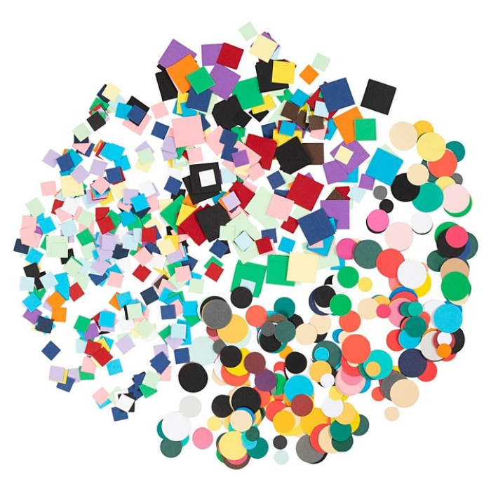 Mozaiekvormen Creativ Company cirkel en vierkant karton assorti