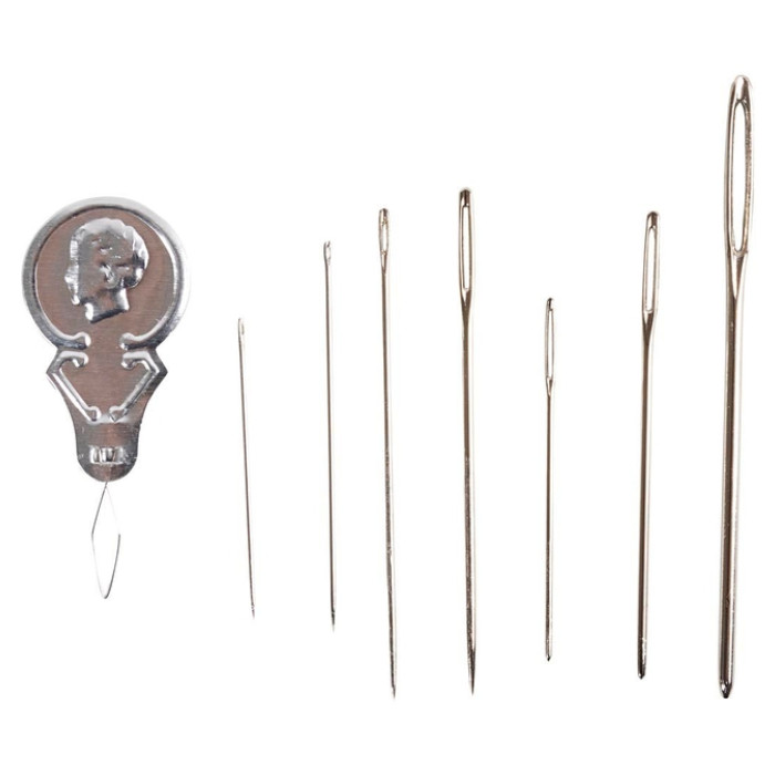 Naaldenset Creativ Company blister à 8 delen zilver