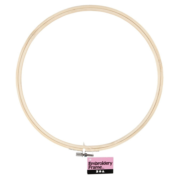Borduurframe Creativ Company rond 25cm hout