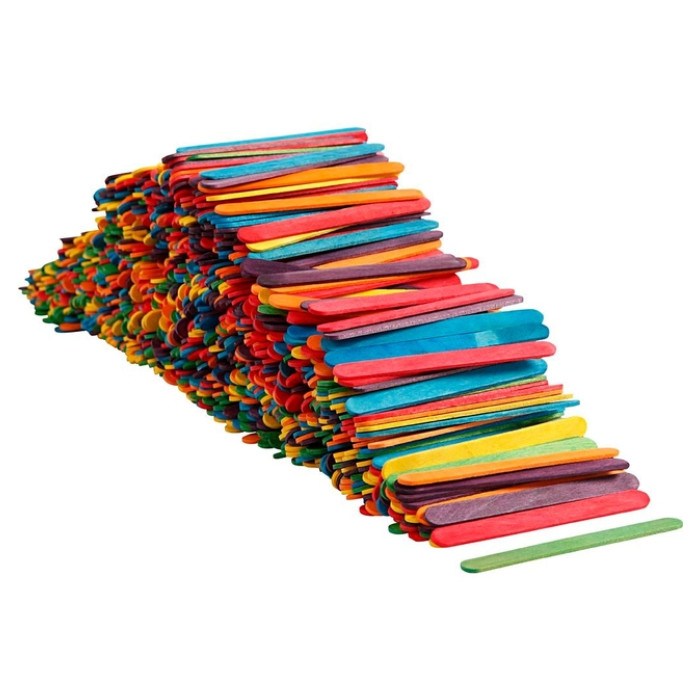 Constructiehoutjes Creativ Company hout set à 1000 stuks assorti