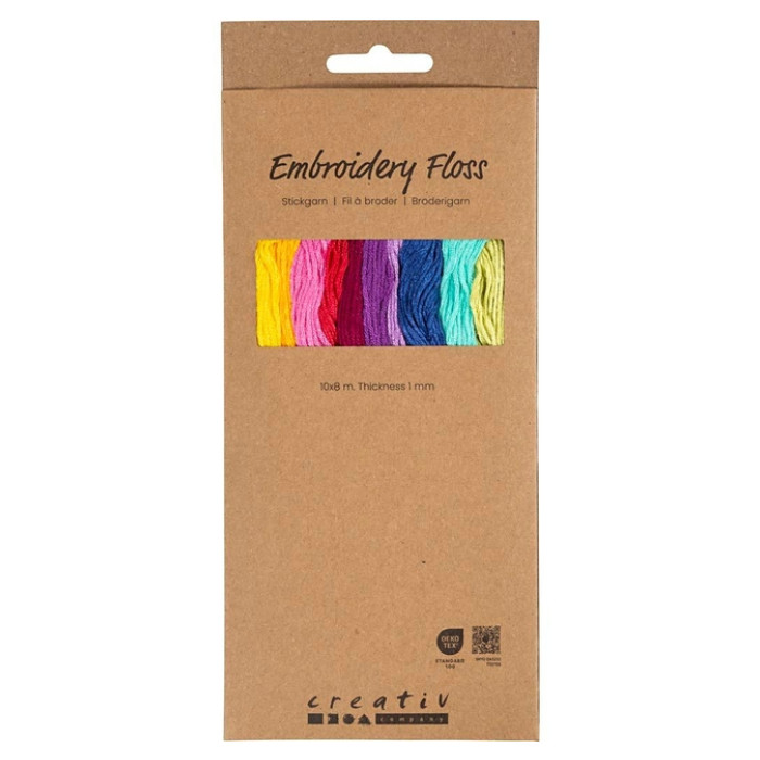 Borduurgaren Creativ Company 8mx1mm set à 10 kleuren