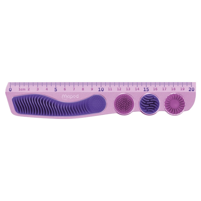 Liniaal Maped Kidy Learn Concentration 20cm paars