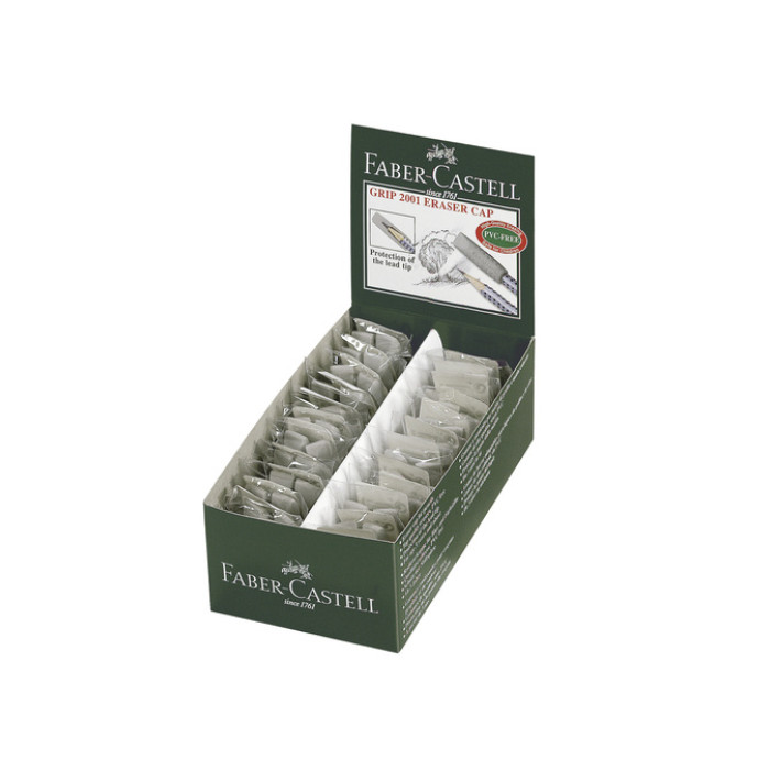 Gumdop Faber Castell Grip 2001 grijs 2 stuks