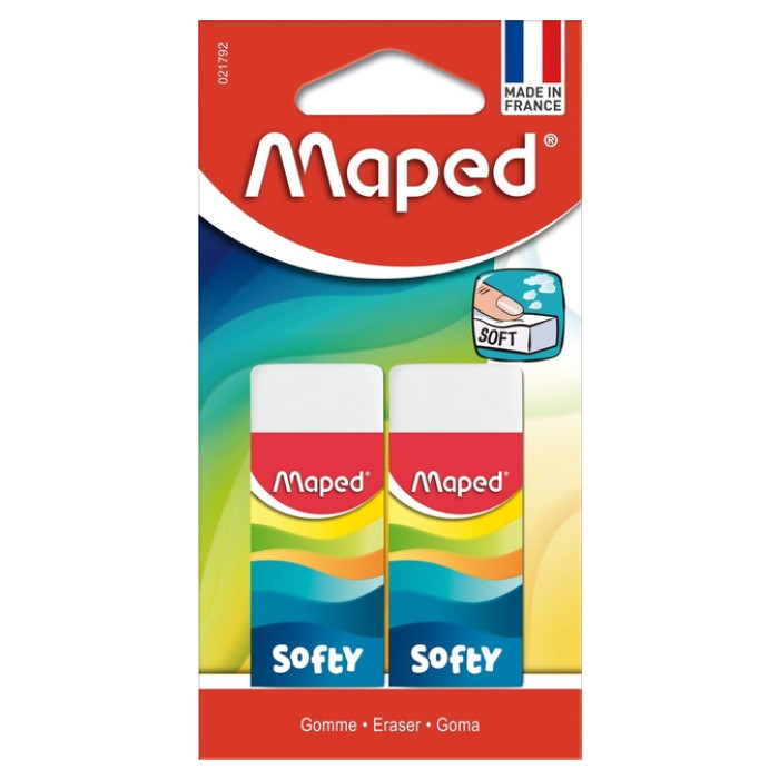 Gum Maped Softy blister à 2 stuks