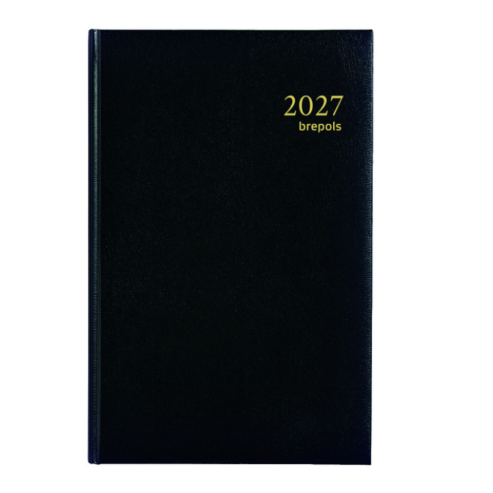 Agenda 2027 Brepols Saturnus Lima 7dagen/2pagina's zwart