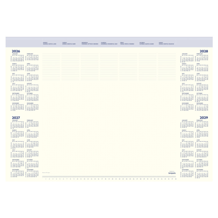 Onderlegblok 2027 Brepols Office Mate 7dagen/1pagina 41.2x59cm
