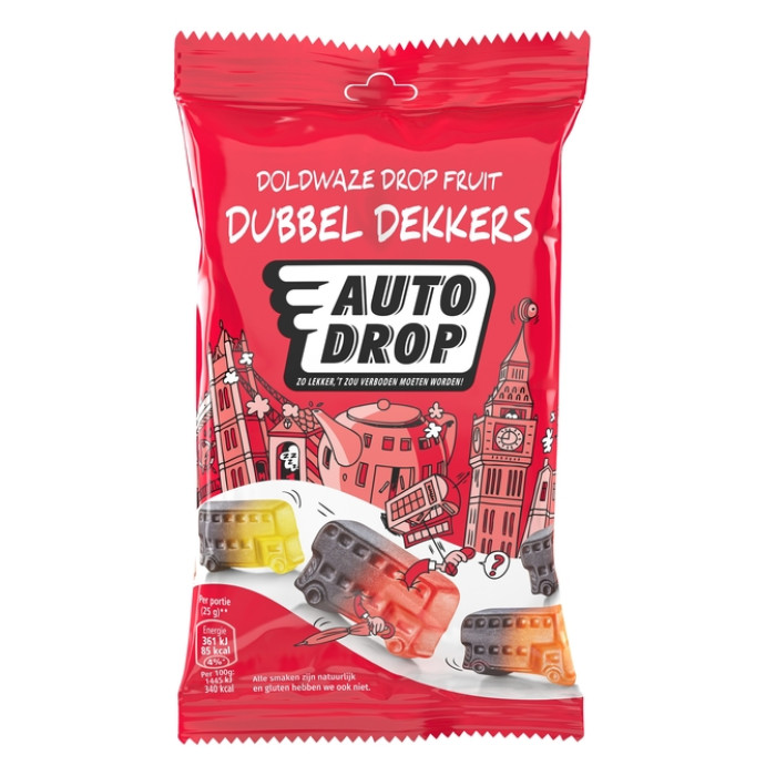 Autodrop dubbeldekkers zak 85 gram