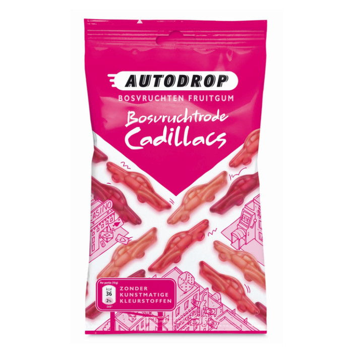 Autodrop rode Cadillacs zak 85 gram