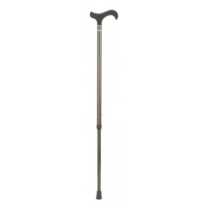Wandelstok Able2 carbon soft derby handvat zwart