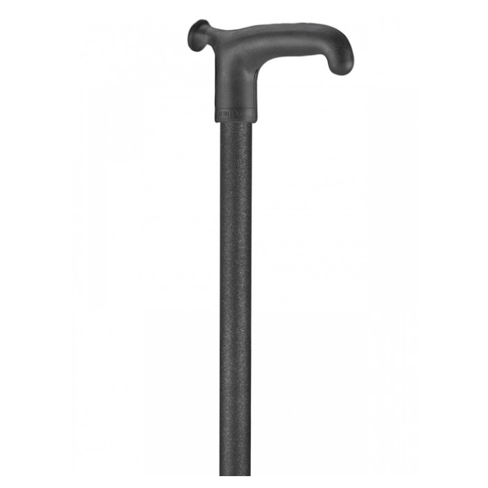 Wandelstok Able2 soft recht handvat zwart