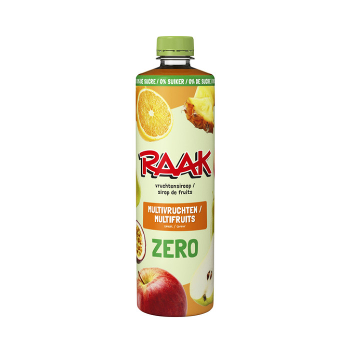 Siroop RAAK multivruchten zero sugar 750ml