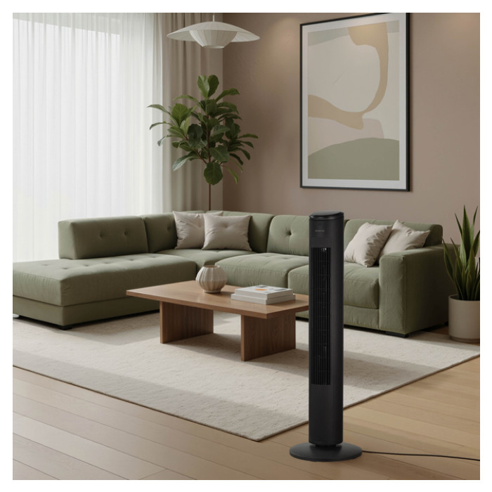Torenventilator Inventum 75cm afstandsbediening zwart