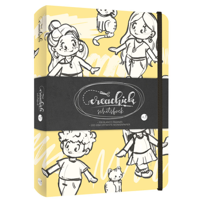 Schetsboek CreaChick Yellow