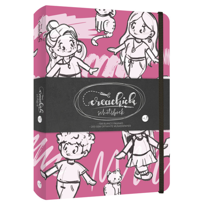 Schetsboek CreaChick Raspberry