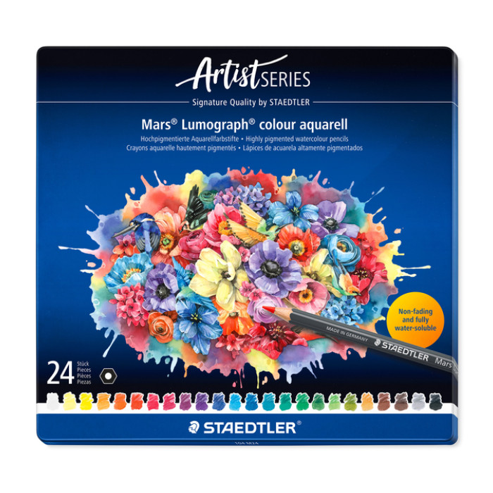 Aquarelpotlood Staedtler Mars Lumograph set à 24 kleuren