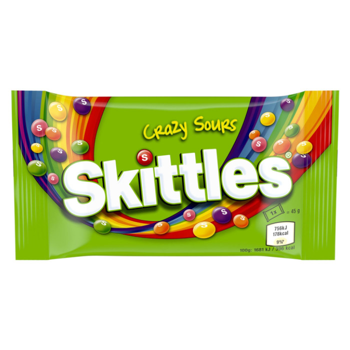 Snoep Skittles crazy sour doos 36 stuks