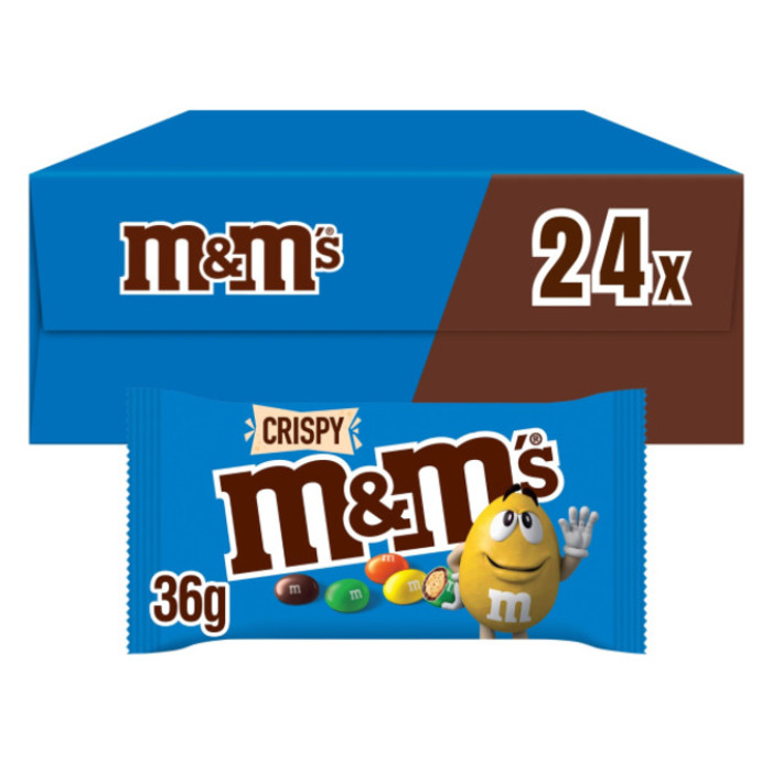 Snoep M&M Crispy doos 24 stuks