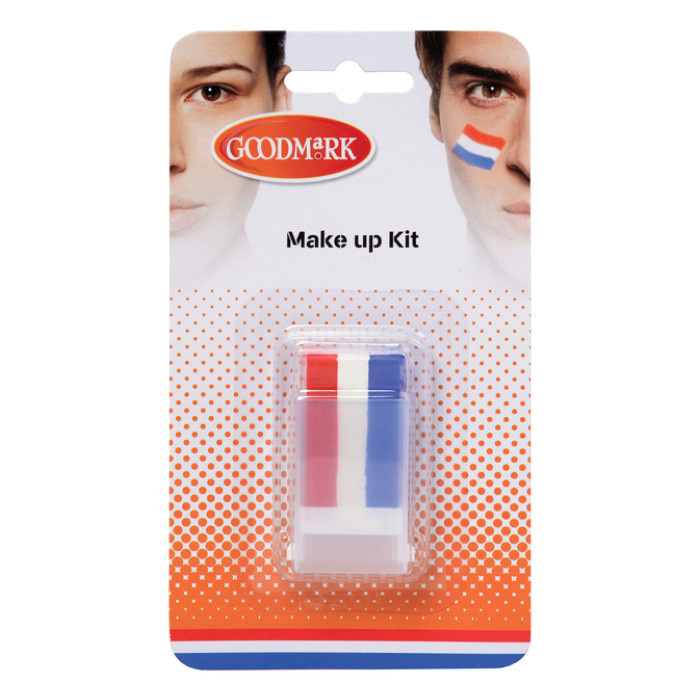 Schminkstick rood/ wit en blauw