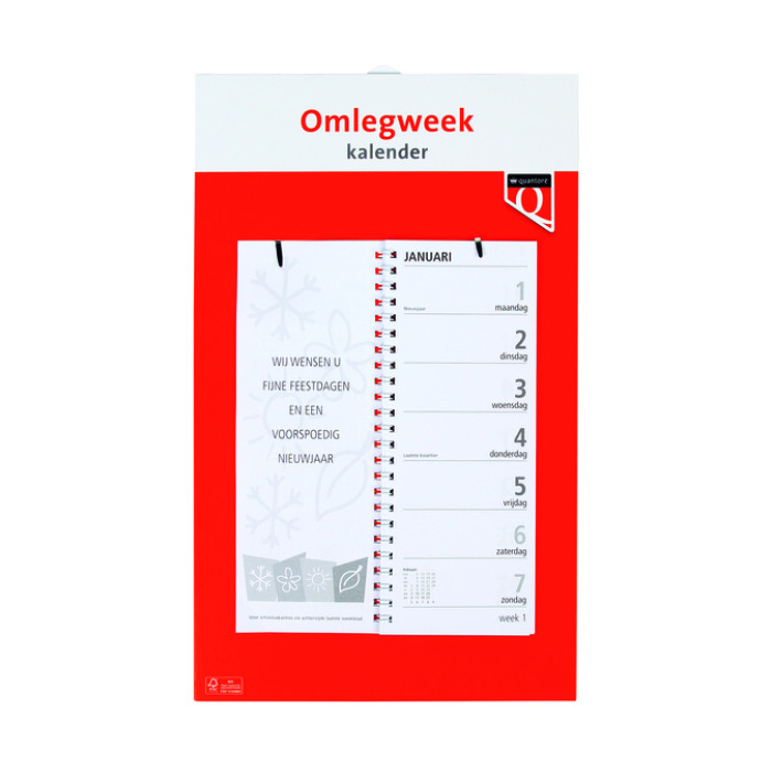 Weekomlegkalender 2027 Quantore