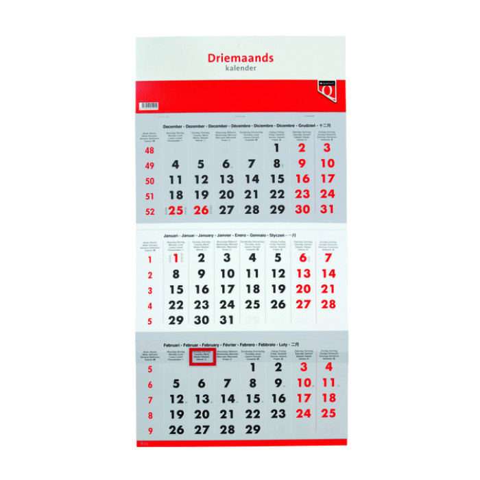 3-Maandskalender 2027 Quantore