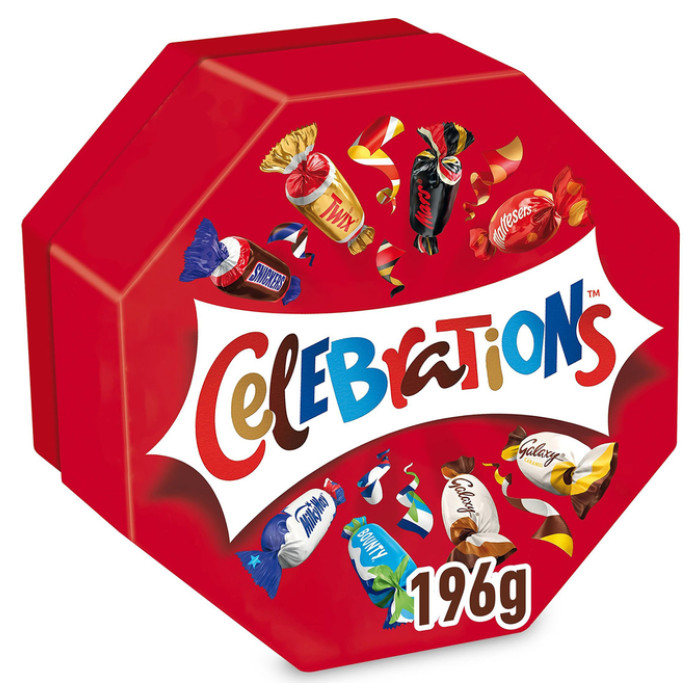 Chocolade Celebrations doos 196gr