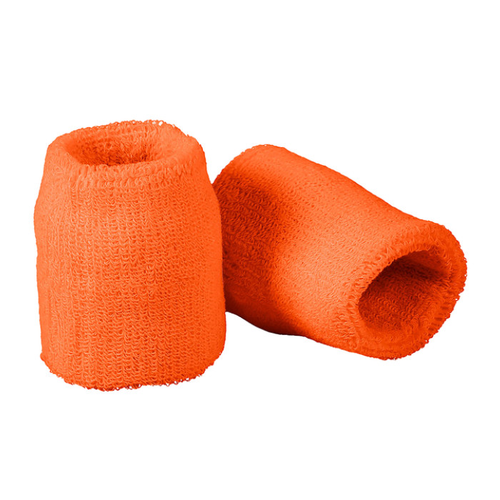 Polsband neon oranje (2st)