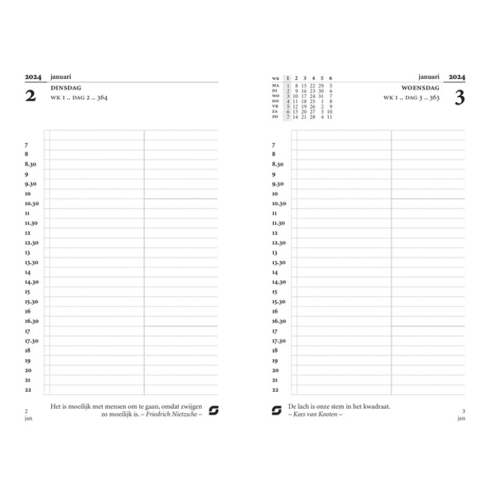 Agendavulling 2027 Succes Senior 1dag/1pagina