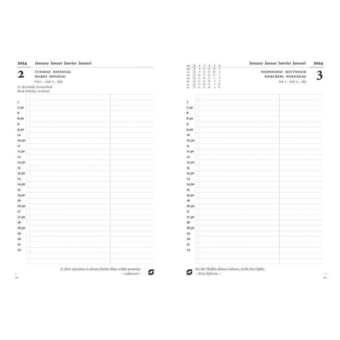 Agendavulling 2027 Succes Executive A5 1dag/1pagina
