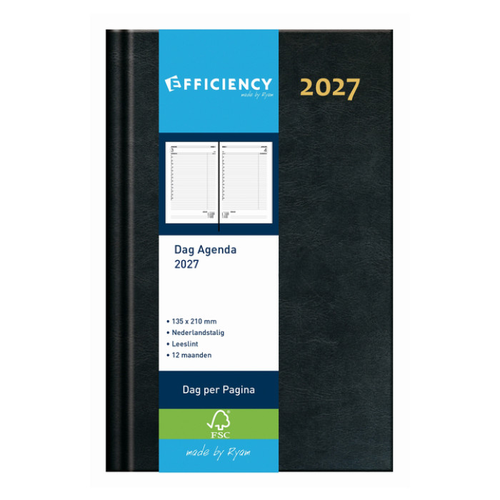 Agenda 2027 Ryam Efficiency Baladek 1dag/1pagina zwart