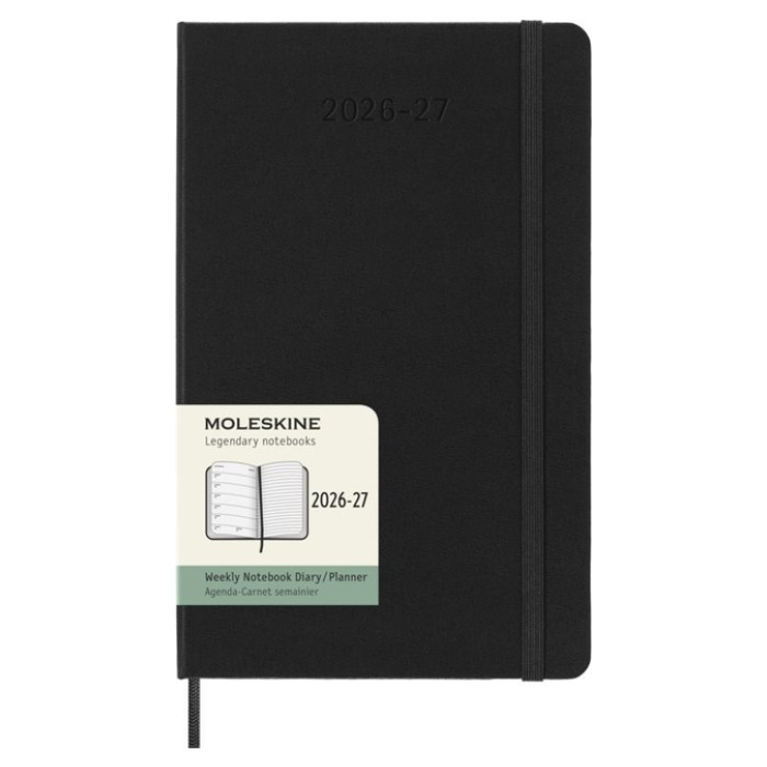 Agenda 2027 Moleskine 18M Planner Weekly 7dagen/1pagina large hc black
