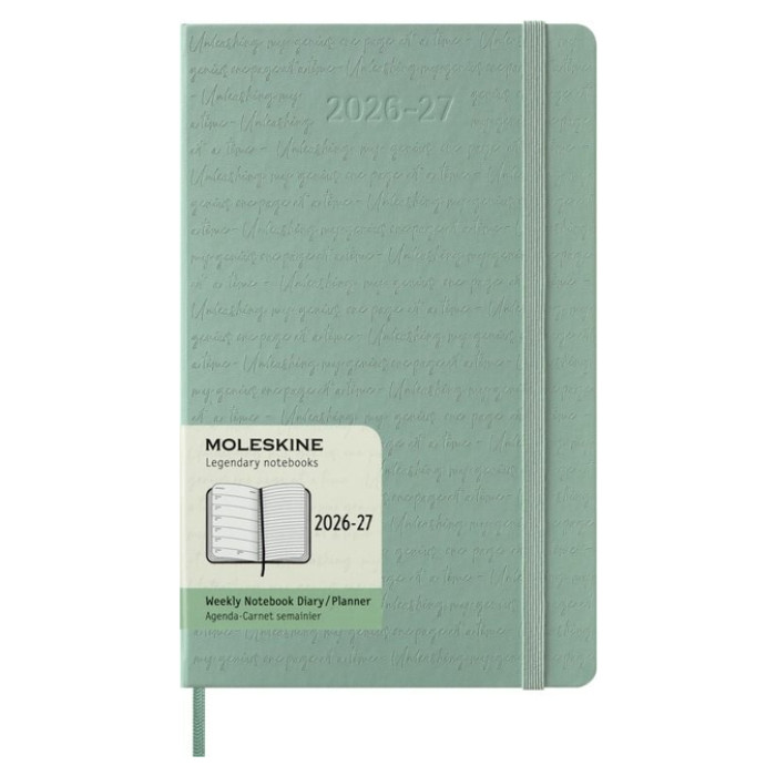 Agenda 2027 Moleskine 18M Planner Weekly 7dagen/1pagina large hc sage green
