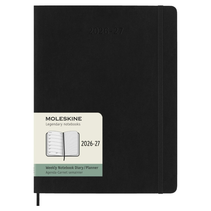 Agenda 2027 Moleskine 18M Planner Weekly 7dagen/1pagina xl sc black